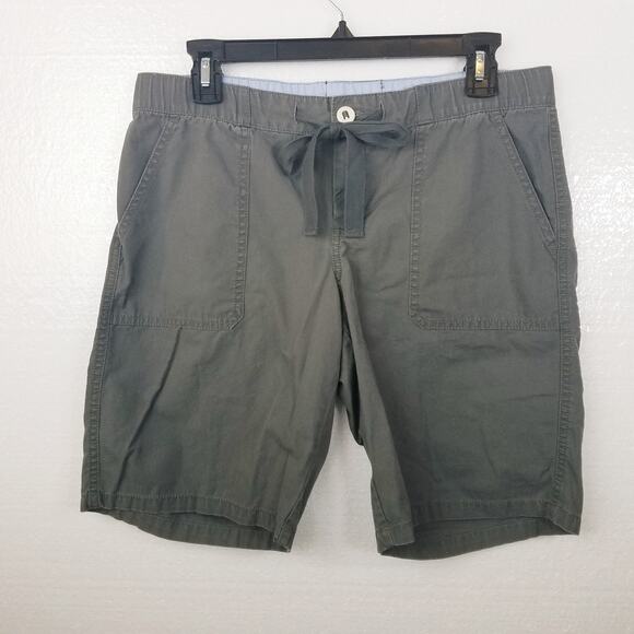 Lands' End Womens Gray Canvas Shorts Size 6 - Picture 6 of 11
